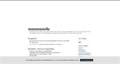 Desktop Screenshot of mammamelie.blogg.se