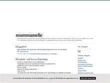 Tablet Screenshot of mammamelie.blogg.se