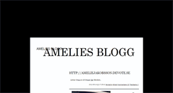 Desktop Screenshot of ameliejakobs.blogg.se