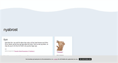 Desktop Screenshot of nyabrost.blogg.se