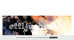 Desktop Screenshot of ettljushuvud.blogg.se