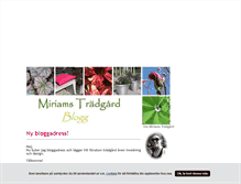 Tablet Screenshot of miriamstradgard.blogg.se