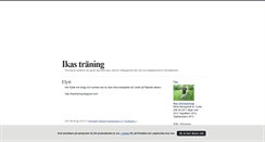 Desktop Screenshot of ikastraningsblogg.blogg.se