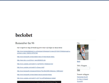 Tablet Screenshot of becksbet.blogg.se