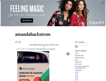 Tablet Screenshot of amandabackstrom.blogg.se