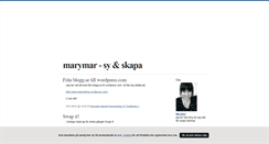 Desktop Screenshot of marymar.blogg.se