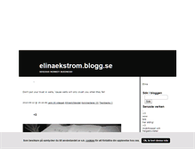 Tablet Screenshot of elinaekstrom.blogg.se