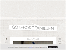Tablet Screenshot of goteborgfamiljen.blogg.se