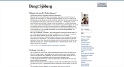 Desktop Screenshot of bengtsjoberg.blogg.se