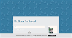 Desktop Screenshot of ettminneomdan.blogg.se