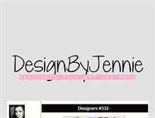 Tablet Screenshot of designbyjennie.blogg.se