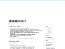 Tablet Screenshot of dreamlessdays.blogg.se