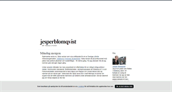 Desktop Screenshot of jesperblomqvist.blogg.se