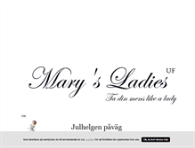 Tablet Screenshot of marysladies.blogg.se