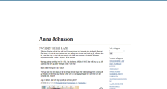 Desktop Screenshot of annaajohnsson.blogg.se