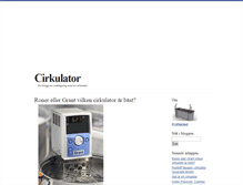 Tablet Screenshot of cirkulator.blogg.se