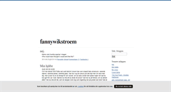 Desktop Screenshot of fannywikstroem.blogg.se