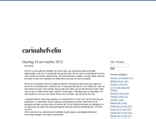 Tablet Screenshot of carinahefvelin.blogg.se