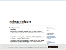 Tablet Screenshot of malaxgoesbelgium.blogg.se