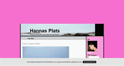 Desktop Screenshot of hannasplats.blogg.se