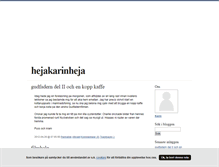Tablet Screenshot of hejakarinheja.blogg.se