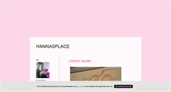 Desktop Screenshot of hannasplace.blogg.se
