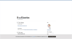 Desktop Screenshot of evabekstrom.blogg.se