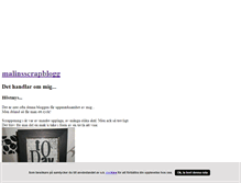 Tablet Screenshot of malinsscrap.blogg.se