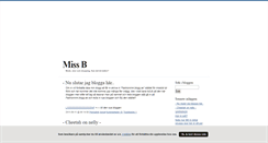 Desktop Screenshot of missbbl.blogg.se