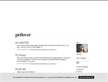 Tablet Screenshot of petlover.blogg.se