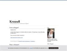 Tablet Screenshot of kruusell.blogg.se