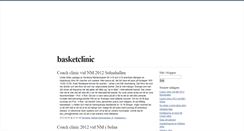 Desktop Screenshot of basketclinic.blogg.se