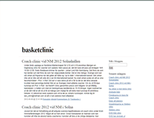 Tablet Screenshot of basketclinic.blogg.se