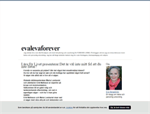 Tablet Screenshot of evalevaforever.blogg.se