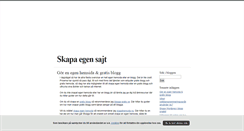 Desktop Screenshot of egensajt.blogg.se