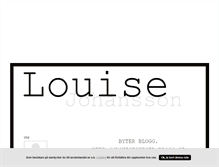 Tablet Screenshot of louisejoh.blogg.se