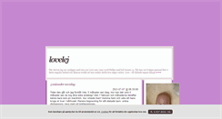 Desktop Screenshot of lovelej.blogg.se