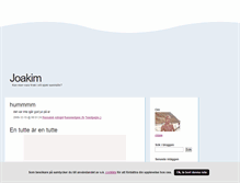 Tablet Screenshot of joakimrosdahl.blogg.se
