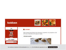 Tablet Screenshot of kokken.blogg.se