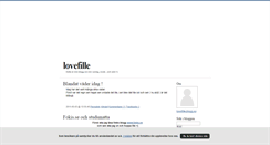 Desktop Screenshot of lovefille.blogg.se