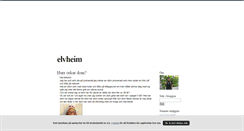 Desktop Screenshot of elvheim.blogg.se