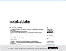 Tablet Screenshot of mydarkaddiction.blogg.se