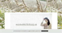 Desktop Screenshot of mirandalife.blogg.se