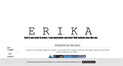 Desktop Screenshot of erikaanita.blogg.se
