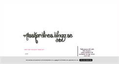 Desktop Screenshot of misskarolines.blogg.se