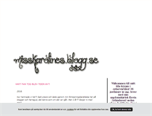Tablet Screenshot of misskarolines.blogg.se