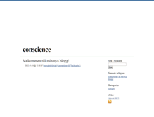 Tablet Screenshot of conscience.blogg.se