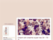 Tablet Screenshot of creamie.blogg.se