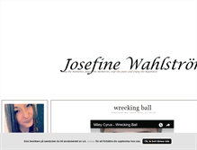 Tablet Screenshot of jjosefinewahlstrom.blogg.se