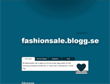 Tablet Screenshot of fashionsale.blogg.se